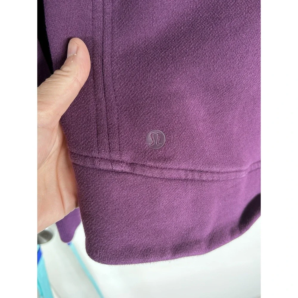 Lululemon Women's Full Zip Hoodie Sweatshirt Purple Size 8 - As-Shown - Picture 8 of 9